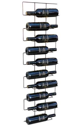 Weinregal metall schwarz wand - weinregal,