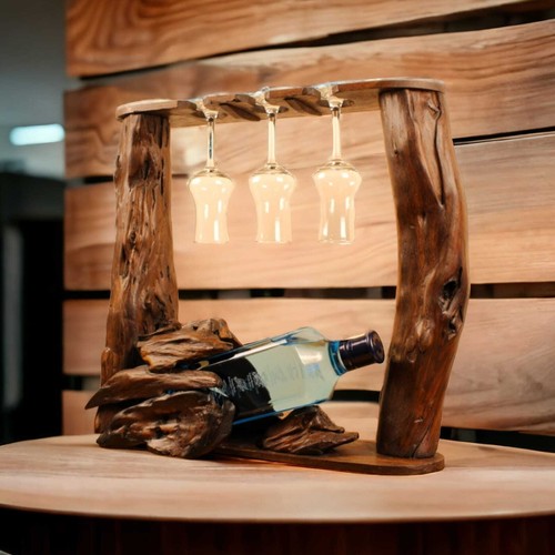 Weinregal holz teak - weinregal,