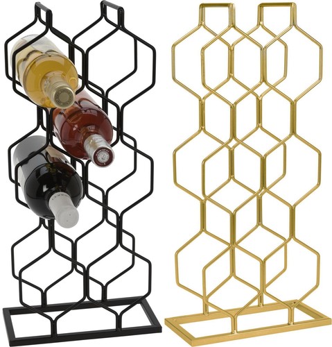 Weinregal hexagon aus metall - hexagon,
