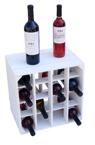 Weinregal 16er weiß - "16er",
