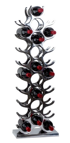 Weinregal metall silber chrom - weinregal,