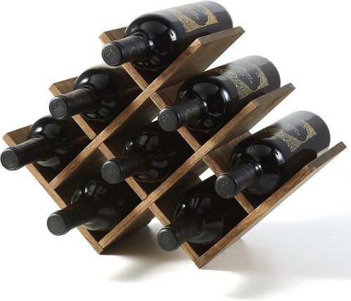 Weinregal holz flaschen - 8,