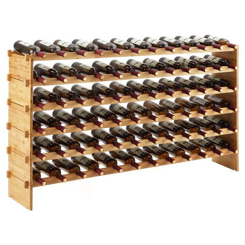 Weinregal bambus holz - bambus,